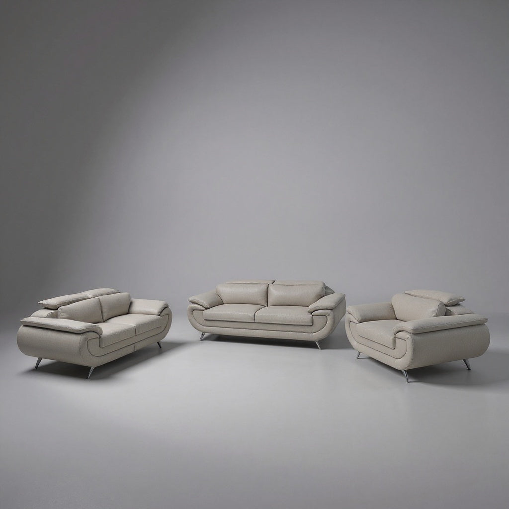 Gianni Full Leather Sofa Set – Essops Home