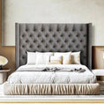 Load image into Gallery viewer, Diamond Button Headboard King