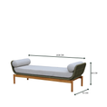 Load image into Gallery viewer, Dominic Outdoor Lounge Bench