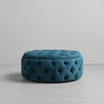 Load image into Gallery viewer, Diamond Button Round Ottoman