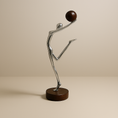 Load image into Gallery viewer, Decorative Object 0411022 Polishe Aluminum Walnut