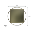 Load image into Gallery viewer, Suli Shiny Gold Champagne Mirror 70*70*5 48-29