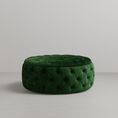 Load image into Gallery viewer, Diamond Button Round Ottoman