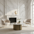 Load image into Gallery viewer, Vittoria Coffee Table Gold E-Marble
