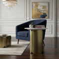 Load image into Gallery viewer, Vittoria Side Table Gold E-Marble