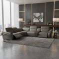 Load image into Gallery viewer, Cortiva Electric Motion Corner Full Leather Lounge Set