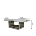 Load image into Gallery viewer, Luson Coffee Table Silver E-Marble 21-15