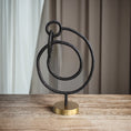 Load image into Gallery viewer, Sculpture Blk/Gld Al-24256