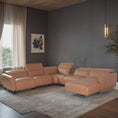 Load image into Gallery viewer, Rivera Leather Uppers Corner Motion Sofa Set