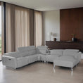 Load image into Gallery viewer, Rivera Leather Uppers Corner Motion Sofa Set