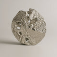 Load image into Gallery viewer, Round Vase Jute Sm Nickle Al-23829A
