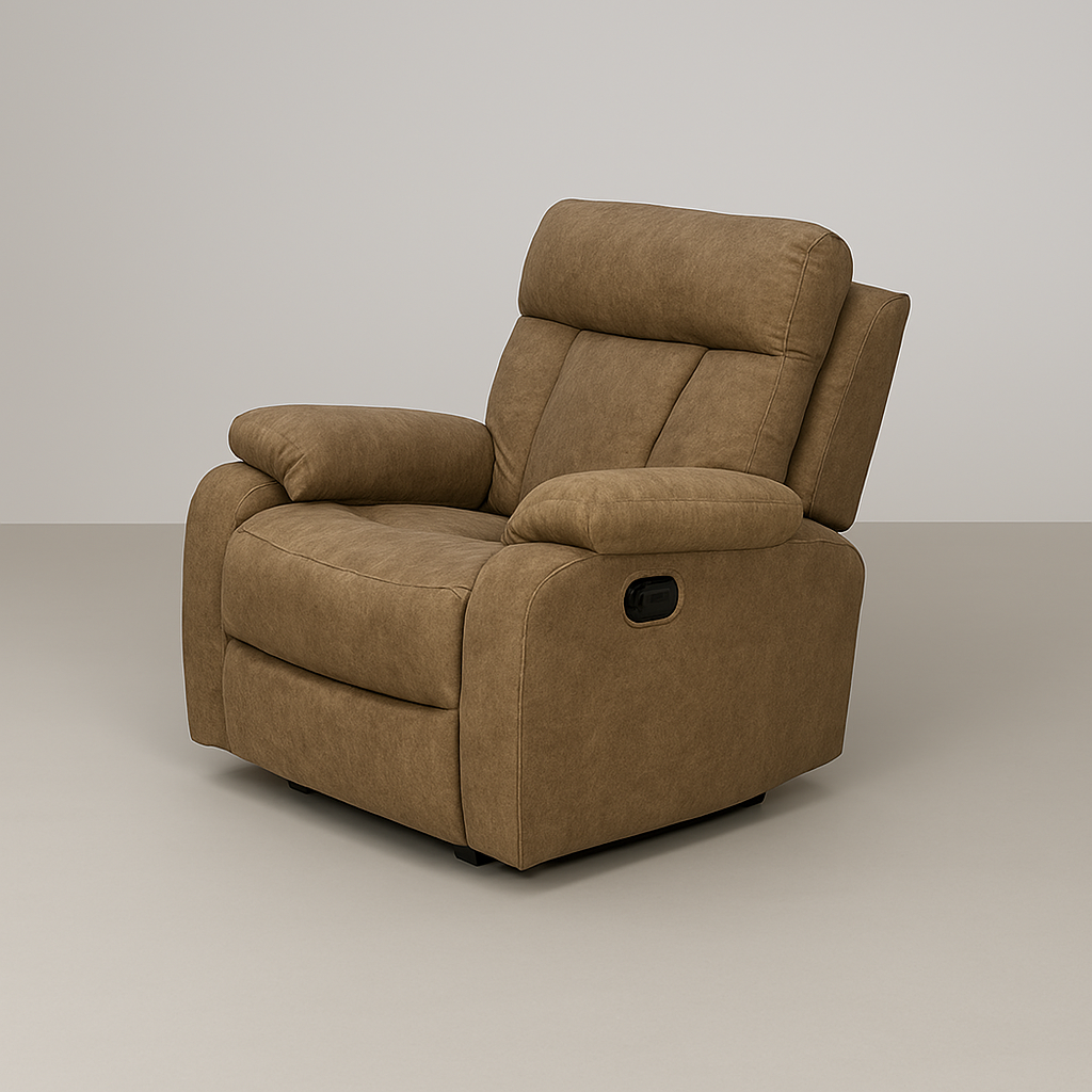 Geneva 9760 Recliner Chair Only Fabric Brown – Essops Home