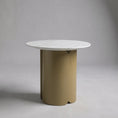 Load image into Gallery viewer, Vittoria Side Table Gold E-Marble