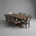 Load image into Gallery viewer, Da Vinci 9pce Dining Set