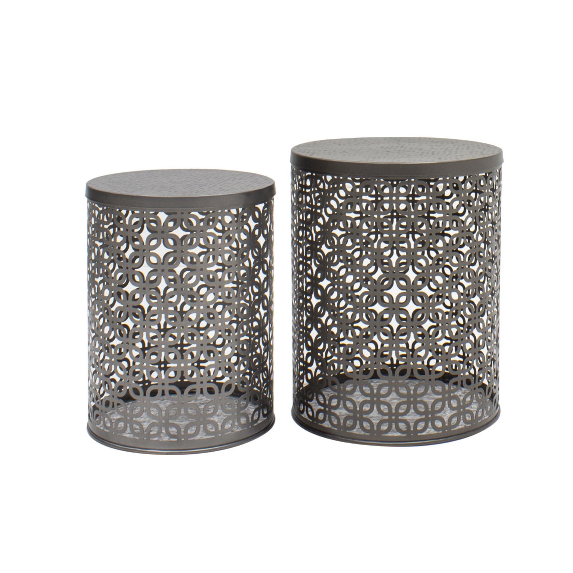 Topaz Set Of 2 Iron Side Table Essops Home