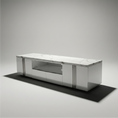 Load image into Gallery viewer, Luson TV Unit Silver Stand E-Marble