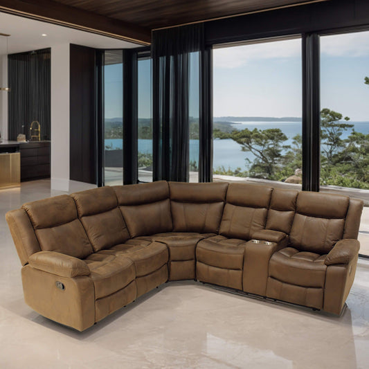 Orlando Corner Leather Air Lounge Suite