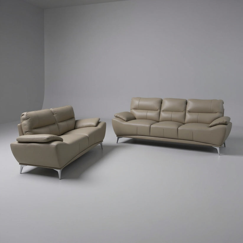 Bison Full Leather Sofa Set – Essops Home
