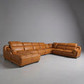 Load image into Gallery viewer, Piero Leather Uppers Modular Sofa
