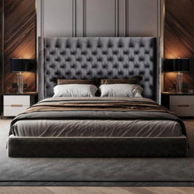 Diamond Button Headboard Queen