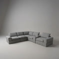 Load image into Gallery viewer, Gaston Fabric Corner Sofa Set

