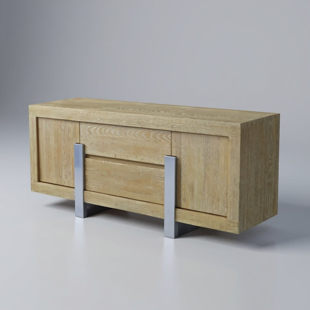 Prague Tv Unit Natural Oak Grey