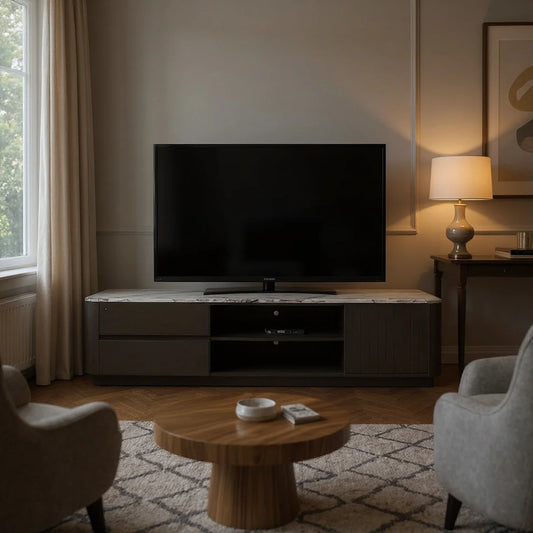 Diablo Tv Unit Ash Veneer E-Marble