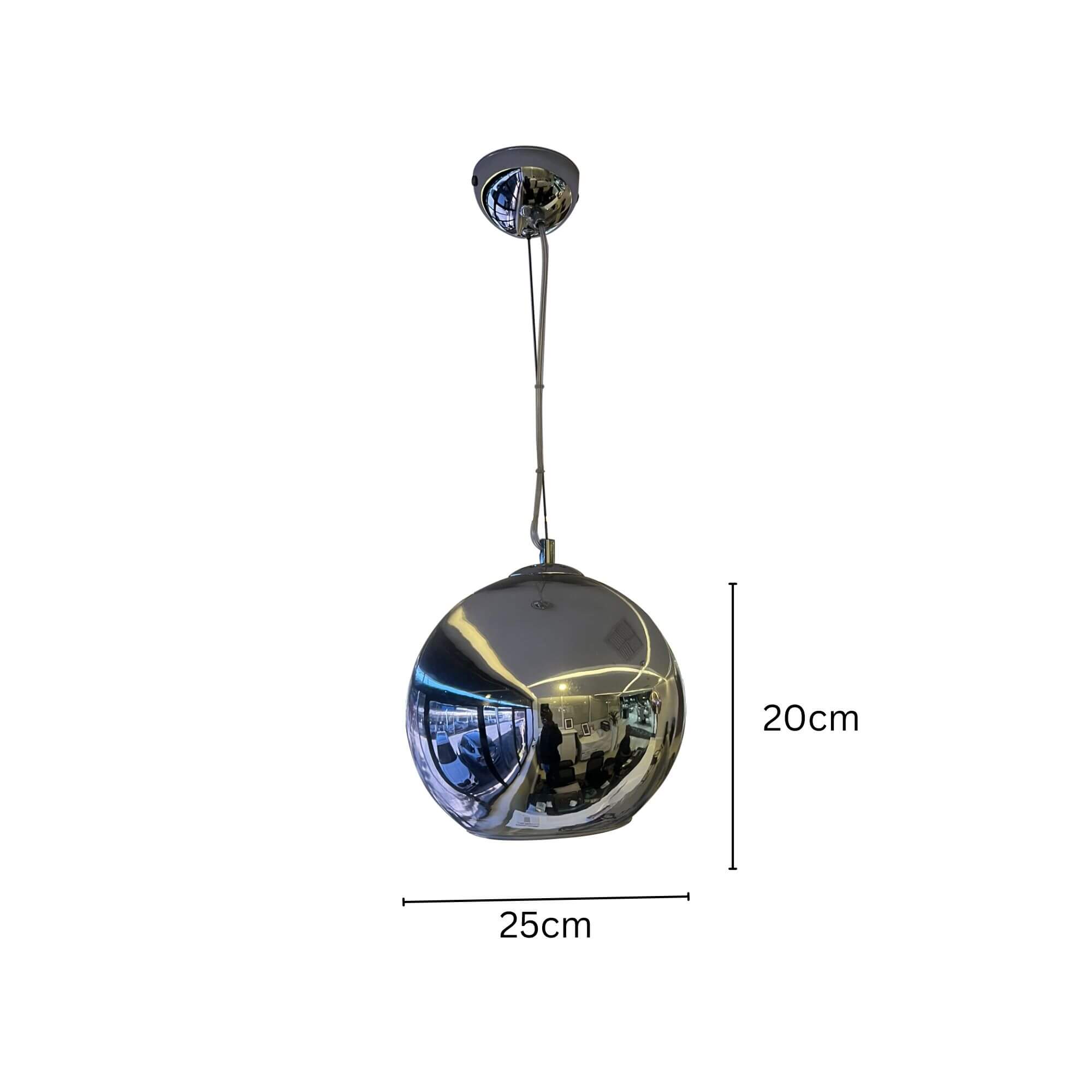 Pendant Ball Chrome 15831 Dia*250