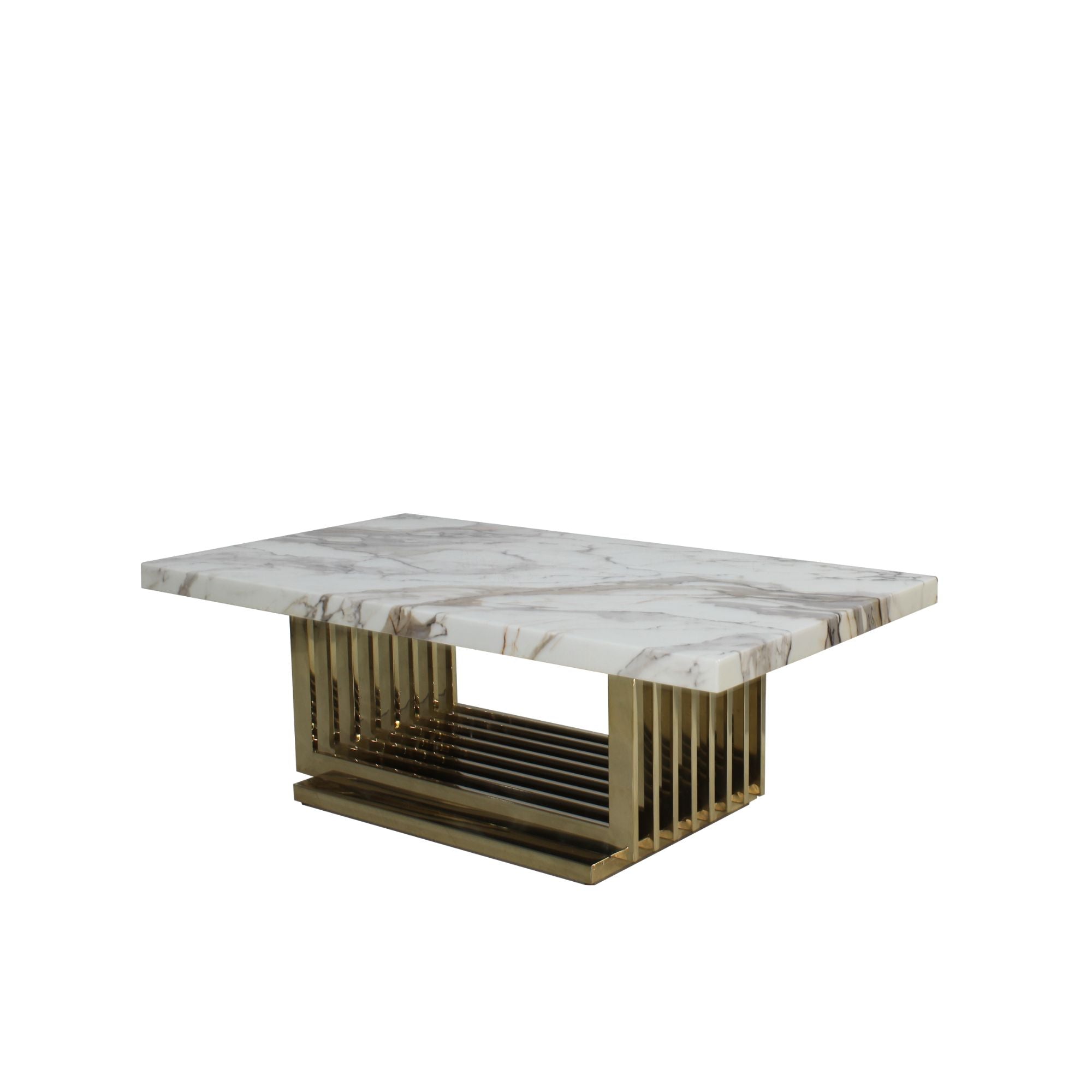 Luson Coffee Table Shiny Champagne E-Marble 21-15