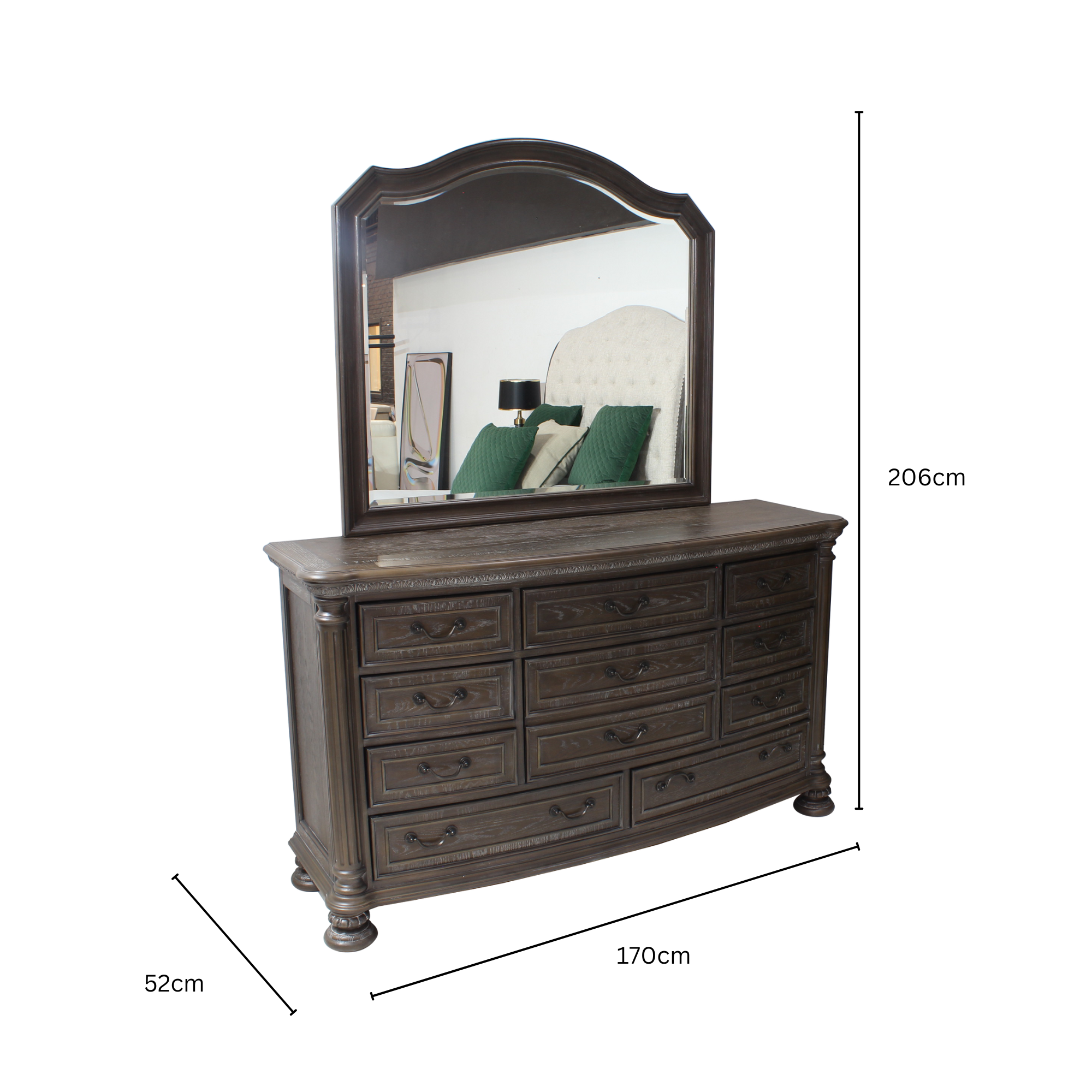 Elizabeth Mirror & Dresser