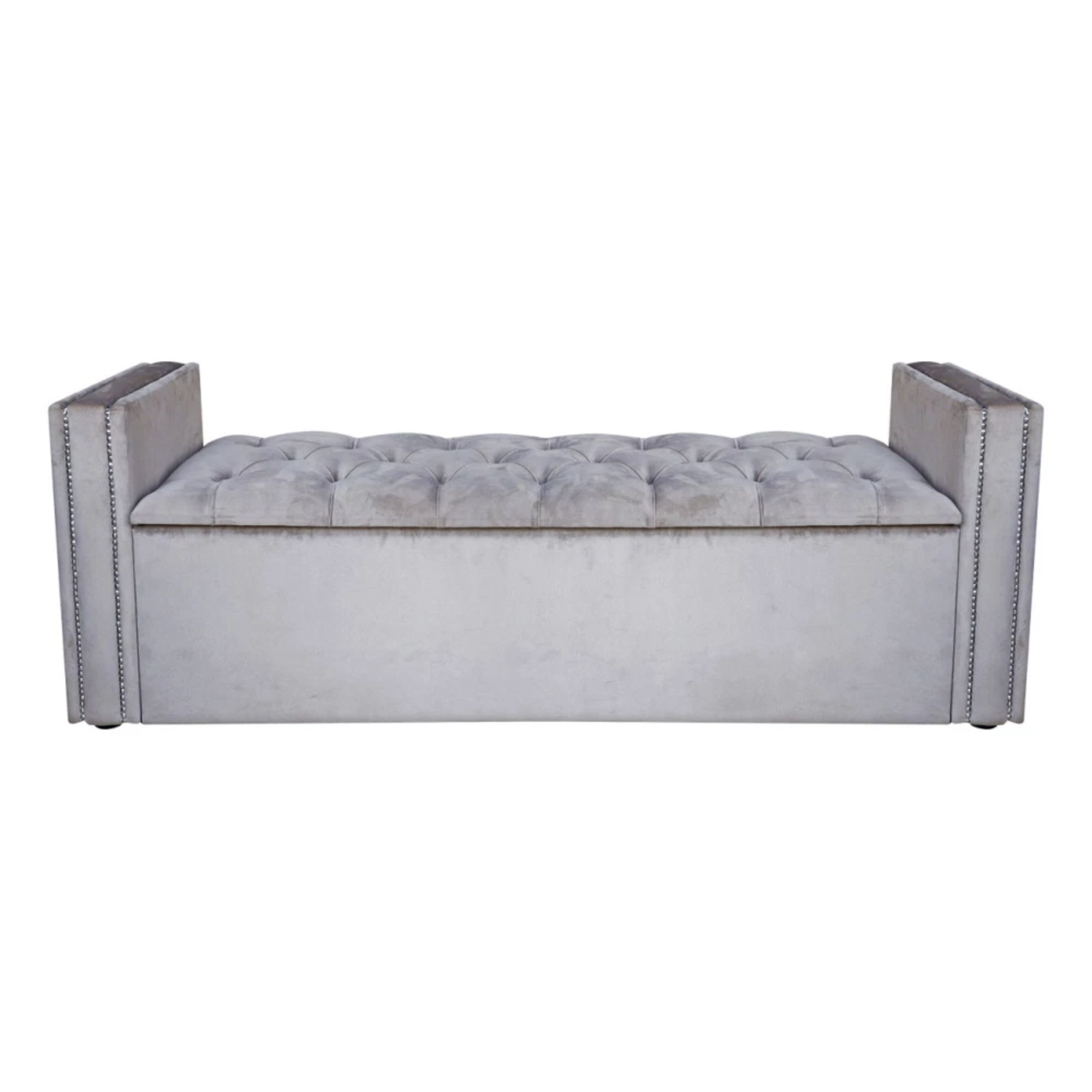 Diamond Button Storage Ottoman King