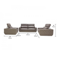 Load image into Gallery viewer, San Marino 3pce Leather Lounge Suite
