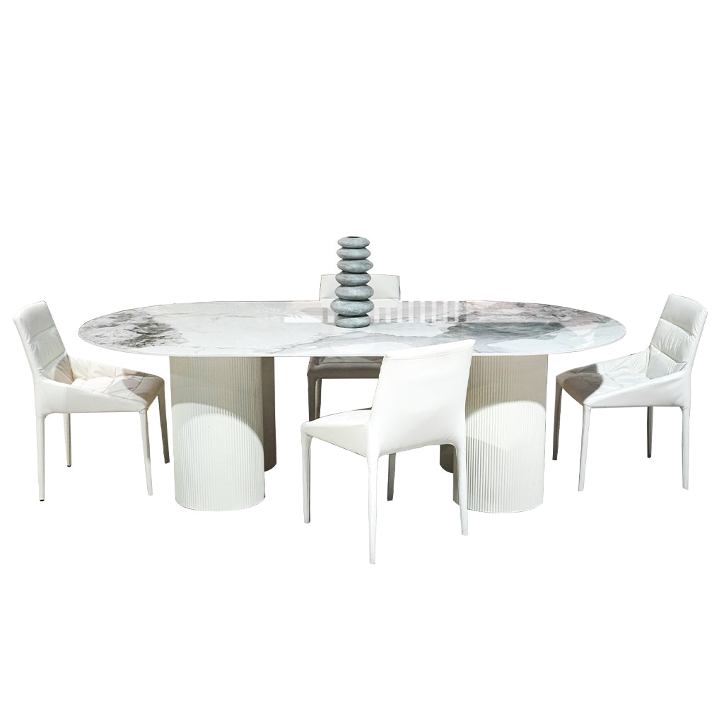 Omega Oval Dining Table 2.4x1.2