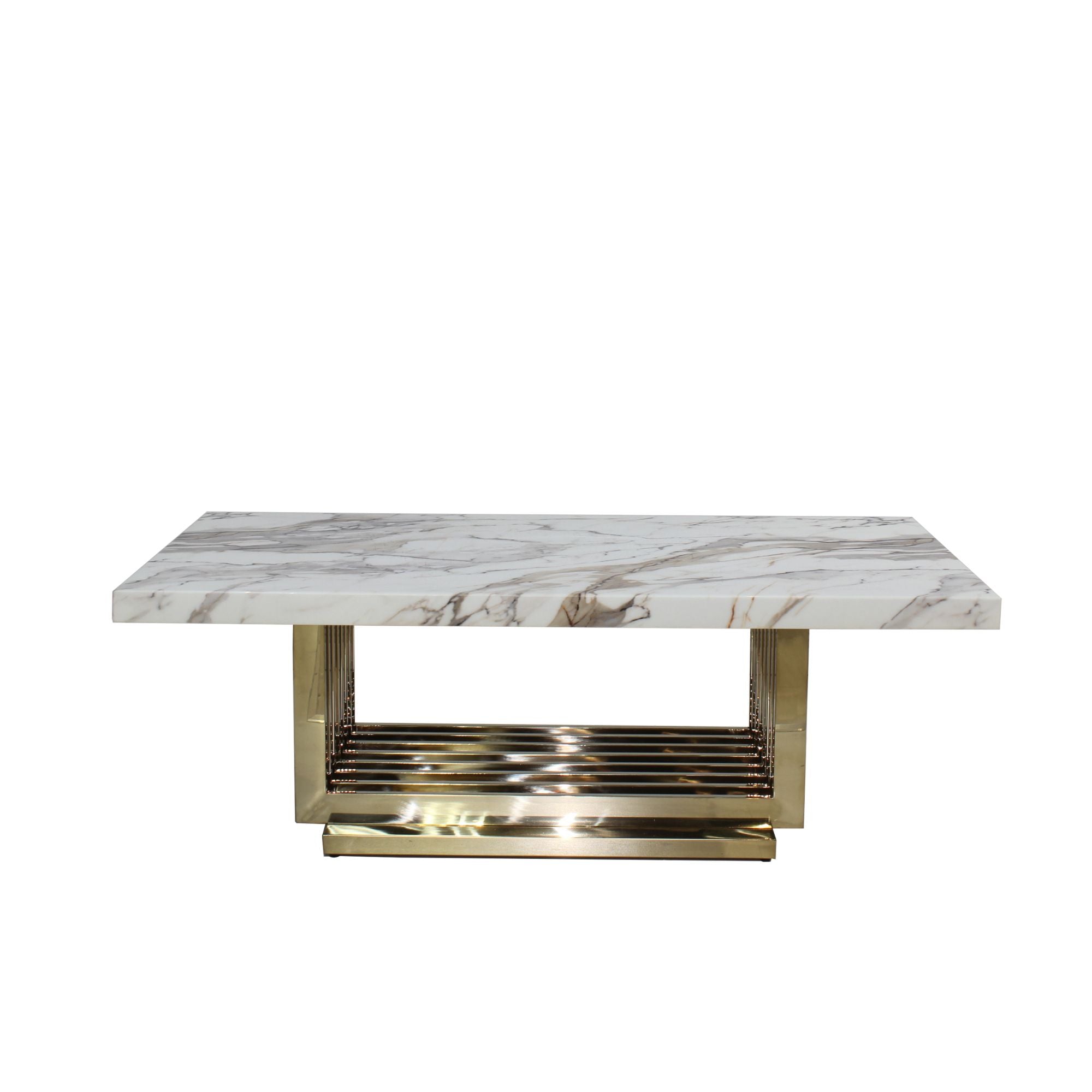 Luson Coffee Table Shiny Champagne E-Marble 21-15