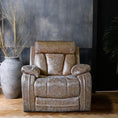 Load image into Gallery viewer, Geneva 9760 Recliner Chair Only Fabric Brown
