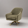 Load image into Gallery viewer, Axis Velvet Swivel Chair
