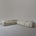 Load image into Gallery viewer, Raddison Leather Uppers Corner Motion Sofa Set
