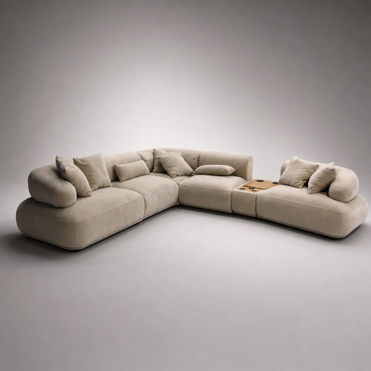 Sergio Fabric Modular Sofa Set