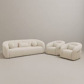 Beluga Fabric Sofa Set