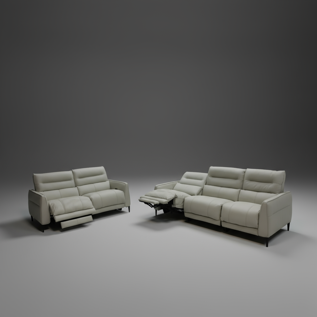 Altari Full Leather Motion Sofa Set