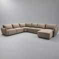 Load image into Gallery viewer, Lenox Fabric Corner Sofa Set
