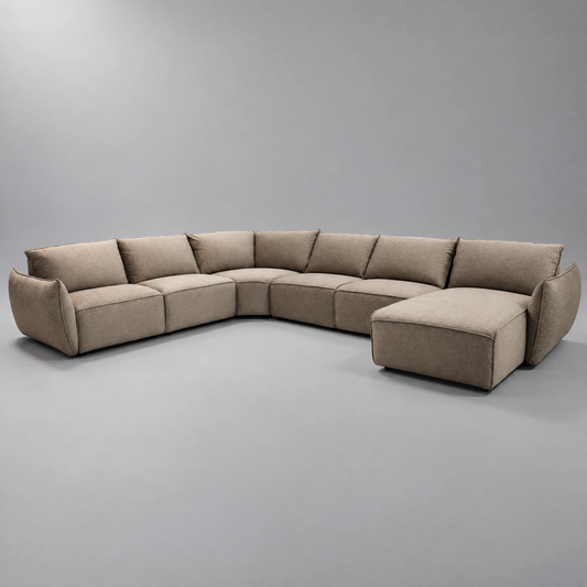 Lenox Fabric Corner Sofa Set