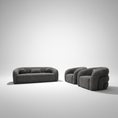 Load image into Gallery viewer, Beluga Fabric Sofa Set
