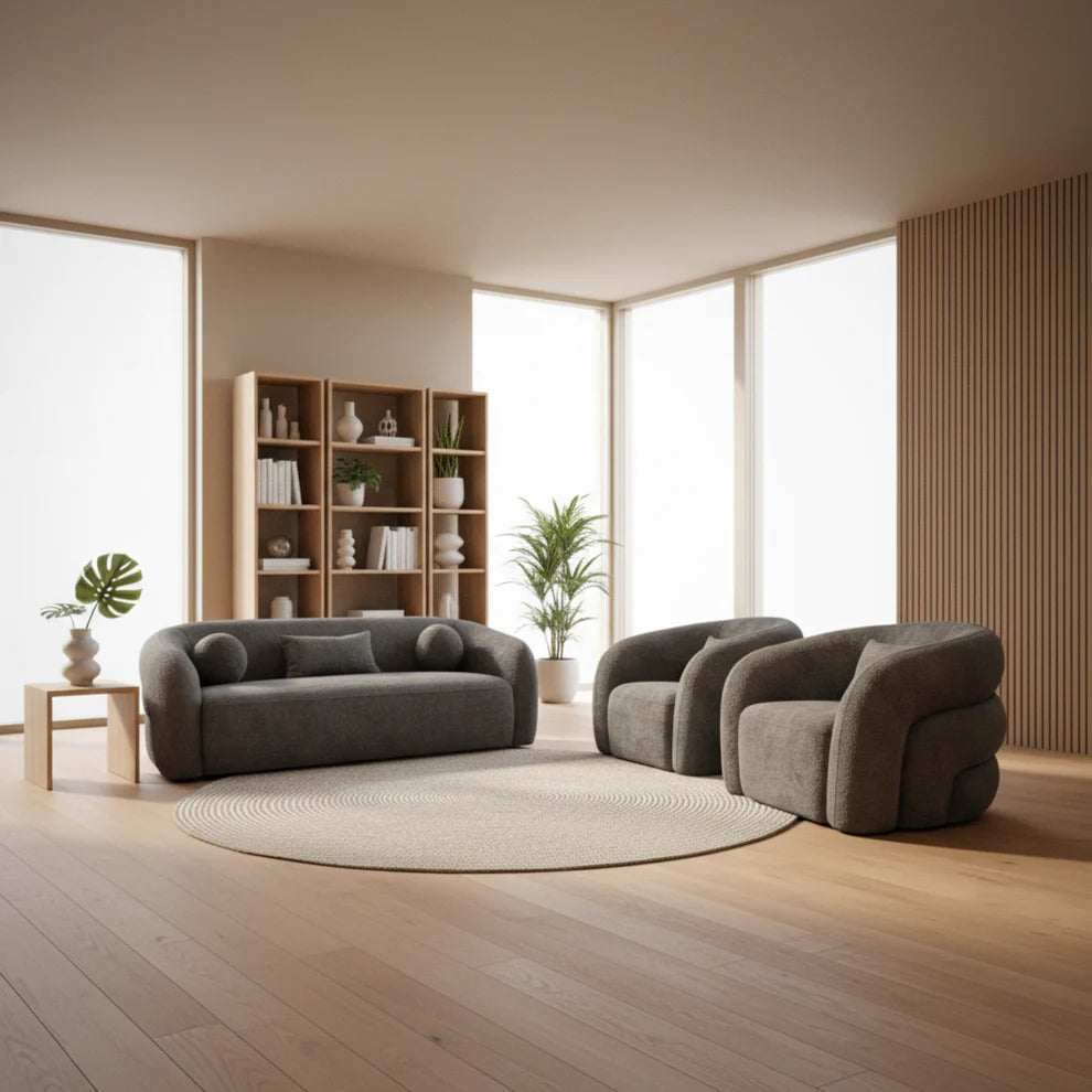 Beluga Fabric Sofa Set