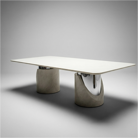 Cyprus Dining Table Milk White