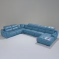 Load image into Gallery viewer, Piero Leather Uppers Modular Sofa
