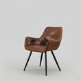 Load image into Gallery viewer, Delfino Leather Chair Brown Y2197
