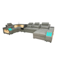 Load image into Gallery viewer, Casco Corner Leather Uppers Lounge Suite
