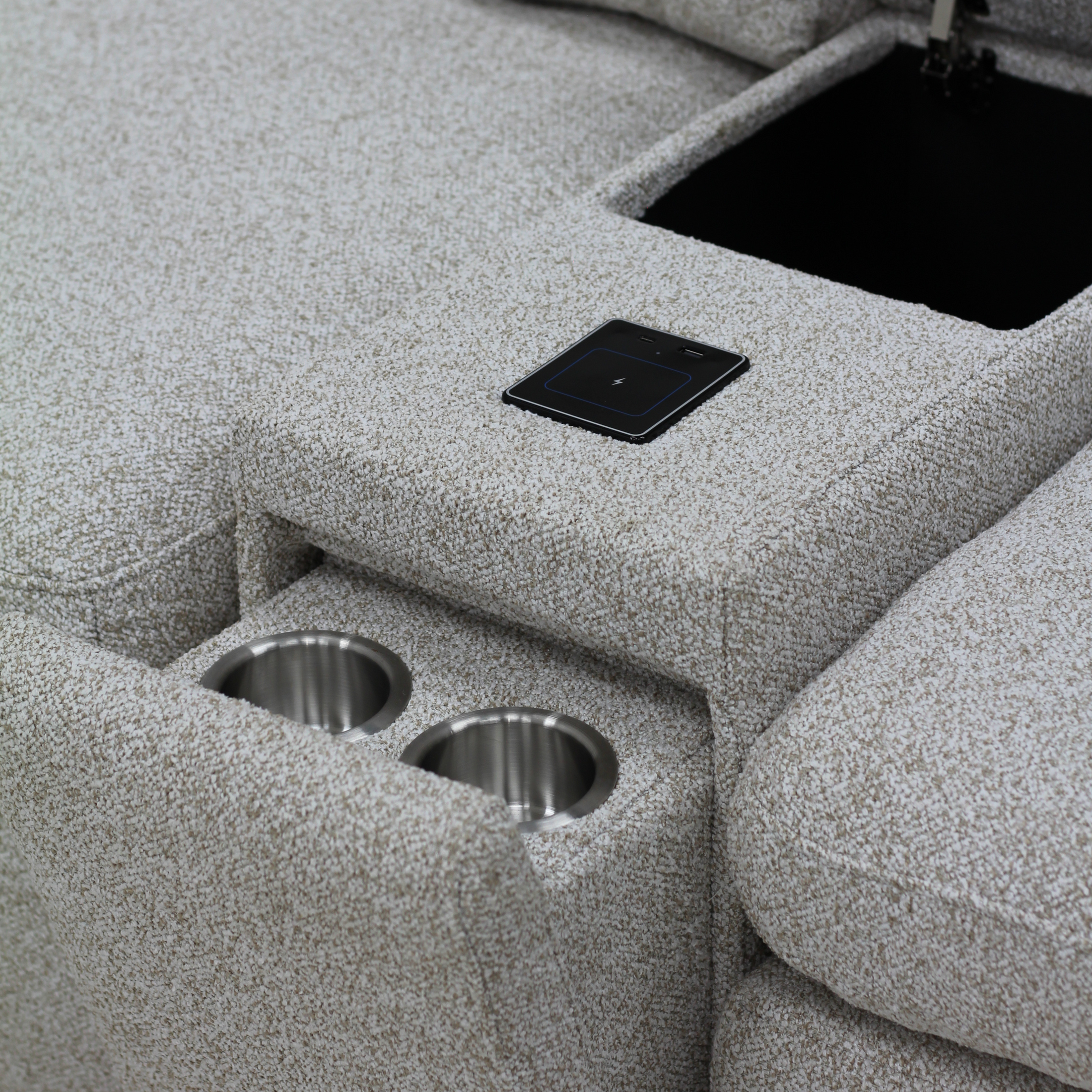 Gaston Fabric Corner Sofa Set