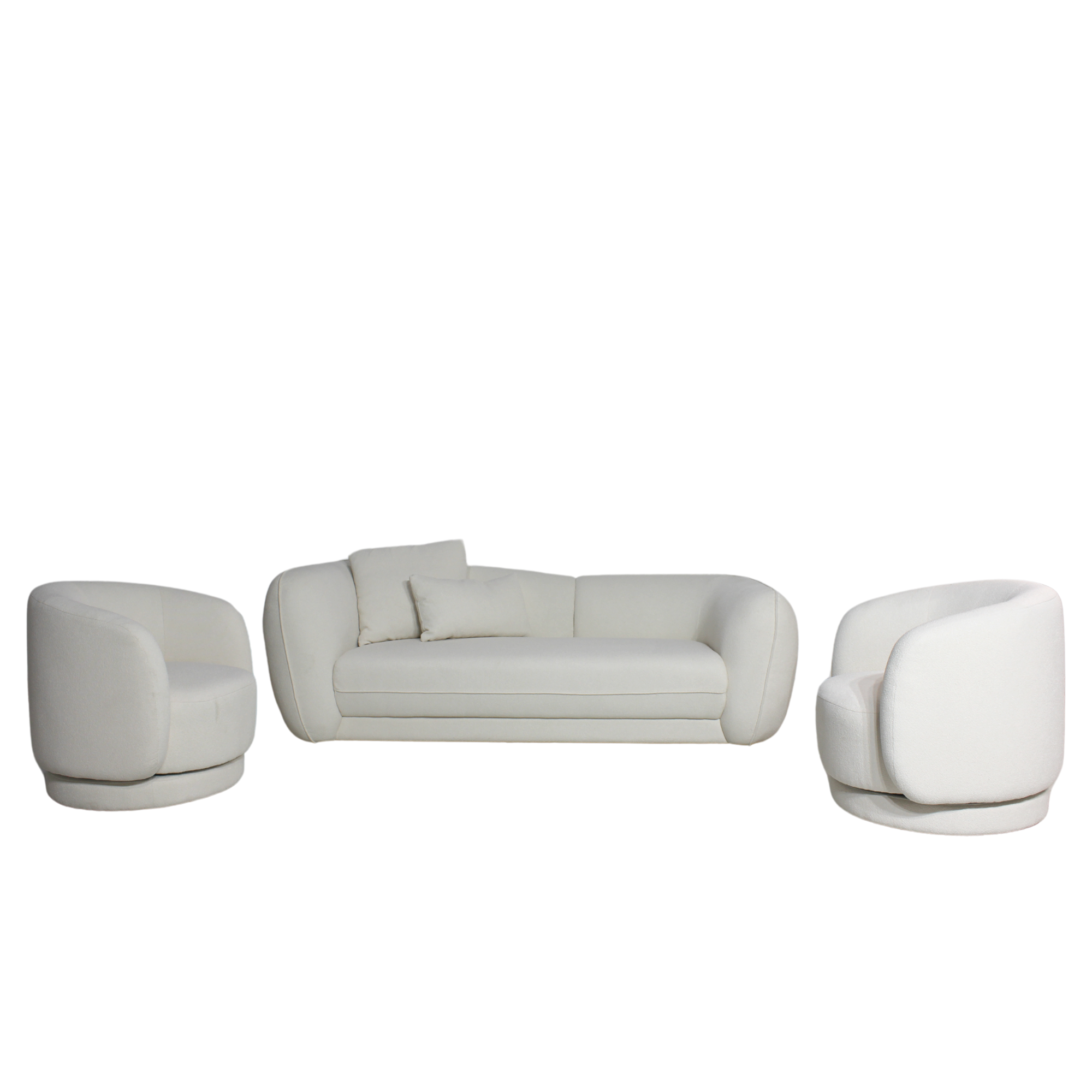 Copenhagen 3 Seater + 2 Swivel Chair